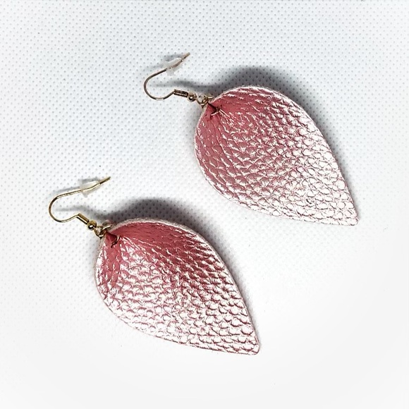Artisan Jewelry - 💠3 for $25💠Handcrafted Pink Leather Earrings